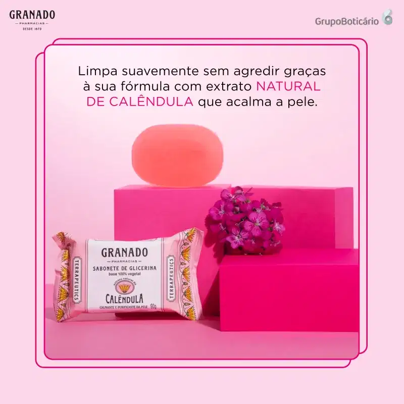 Granado Terrapeutics Calêndula de Glicerina - Sabonete em Barra 90g
