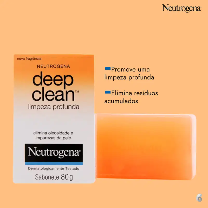 Neutrogena Deep Clean - Sabonete em Barra Facial 80g