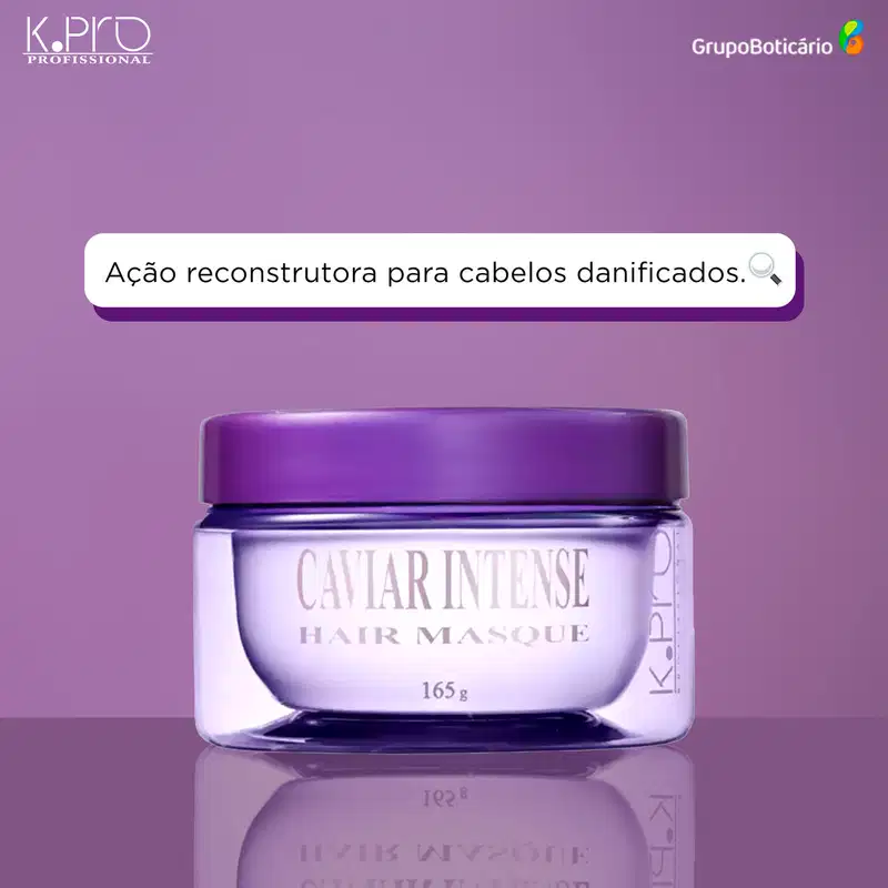 K.Pro Caviar Intense - Máscara de Reconstrução 165g