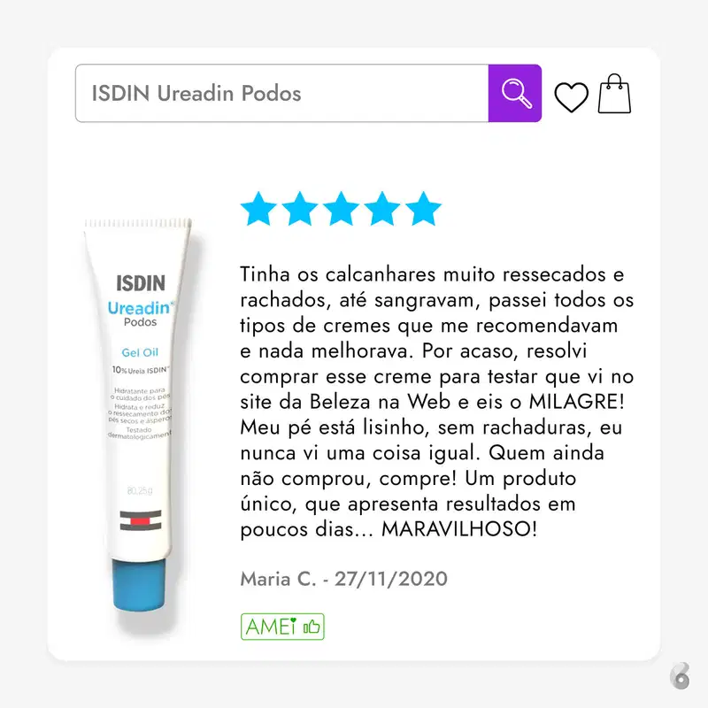 ISDIN Ureadin Podos - Óleo Gel Hidratante para os Pés 80,25g