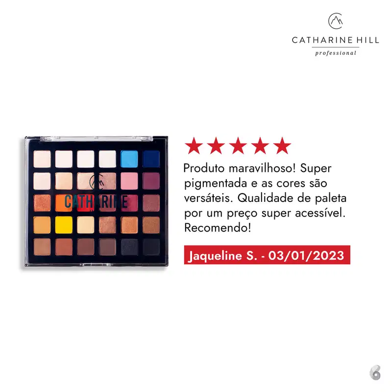 Catharine Hill Sombras Variadas 1017 - Paleta de Sombras 24g