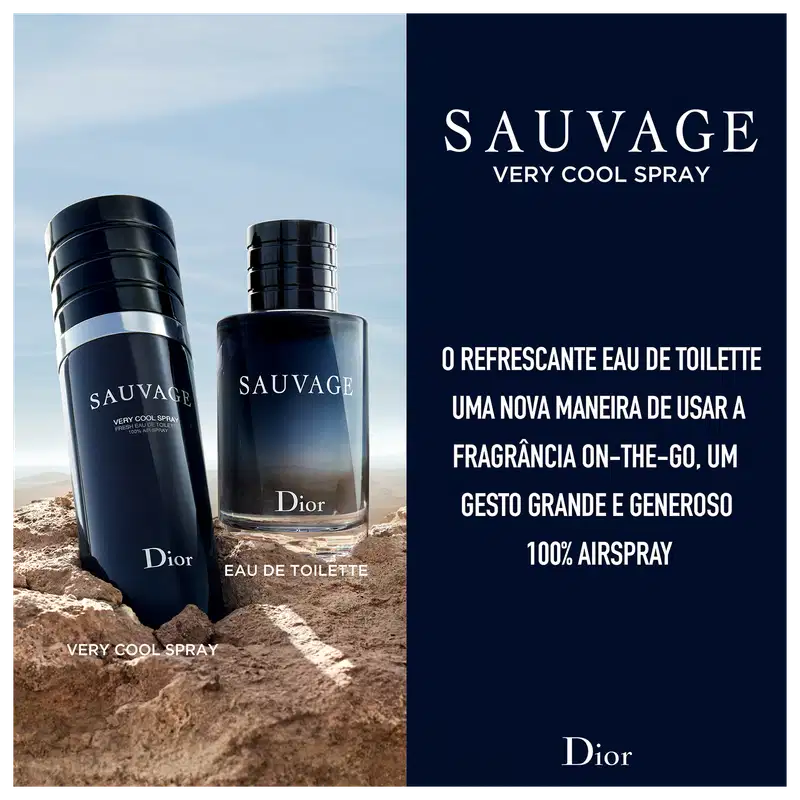 Sauvage Very Cool Spray Dior Eau de Toilette - Perfume Masculino 100ml