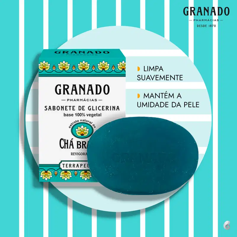 Granado Terrapeutics Chá Branco - Sabonete em Barra 90g