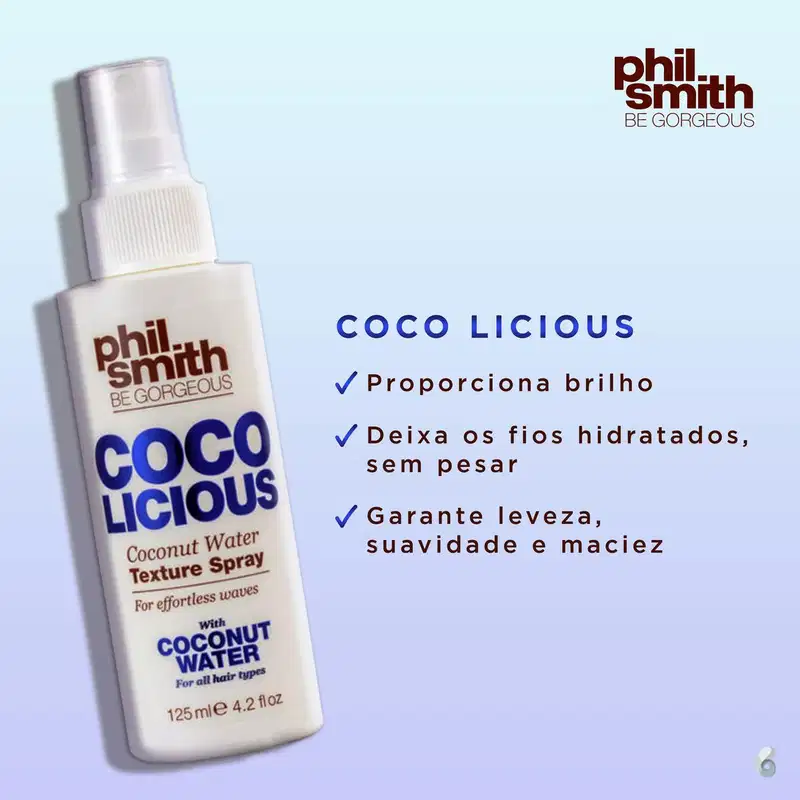 Phil Smith Coco Licious Coconut Water Texture - Spray Texturizador 125ml