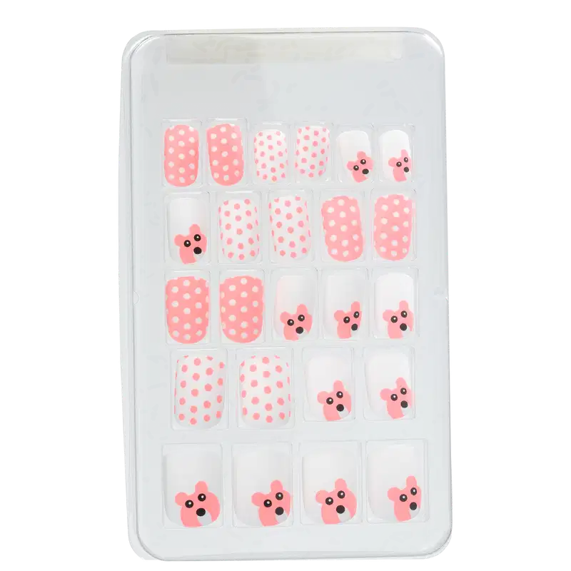 Kiss New York Pink Infantil Color Change Urso - Unhas Postiças