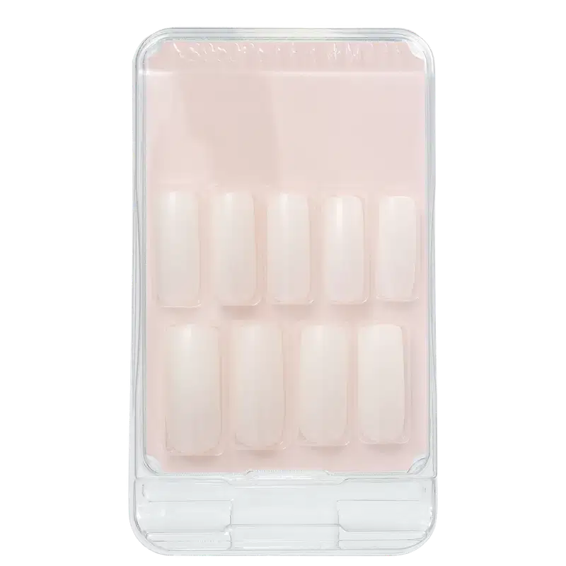 Kiss New York Salon Naturals Quadrado Longo - Unhas Postiças (28 Unidades)