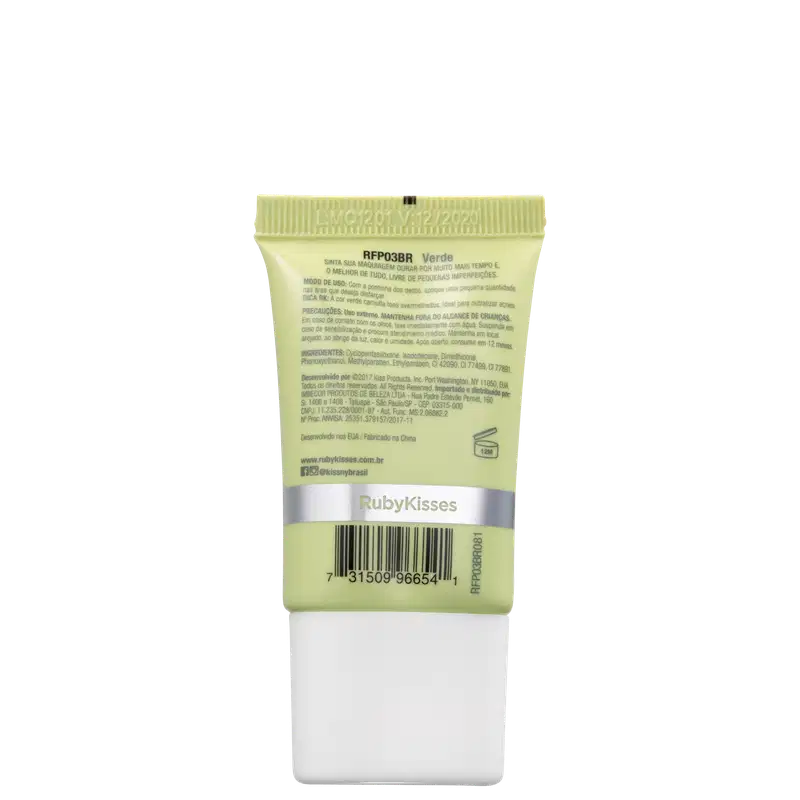 Ruby Kisses Retoque Nunca Mais Verde - Primer 20g
