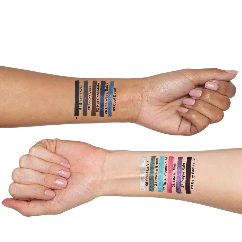 Essence Longlasting 01 Black Fever - Lápis de Olho 0,28g