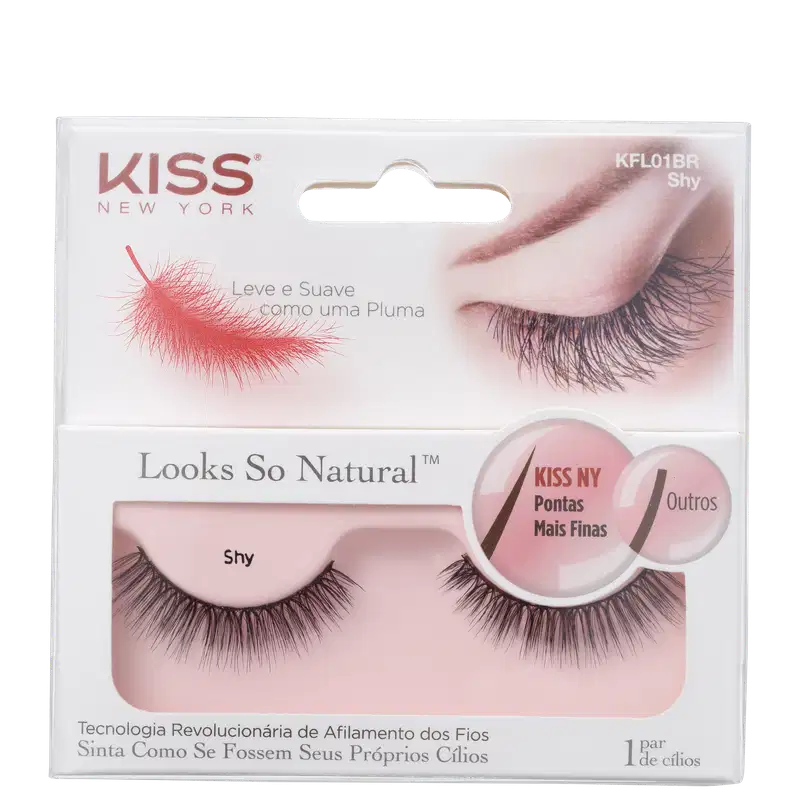 Kiss New York Looks So Natural Shy - Cílios Postiços 2g