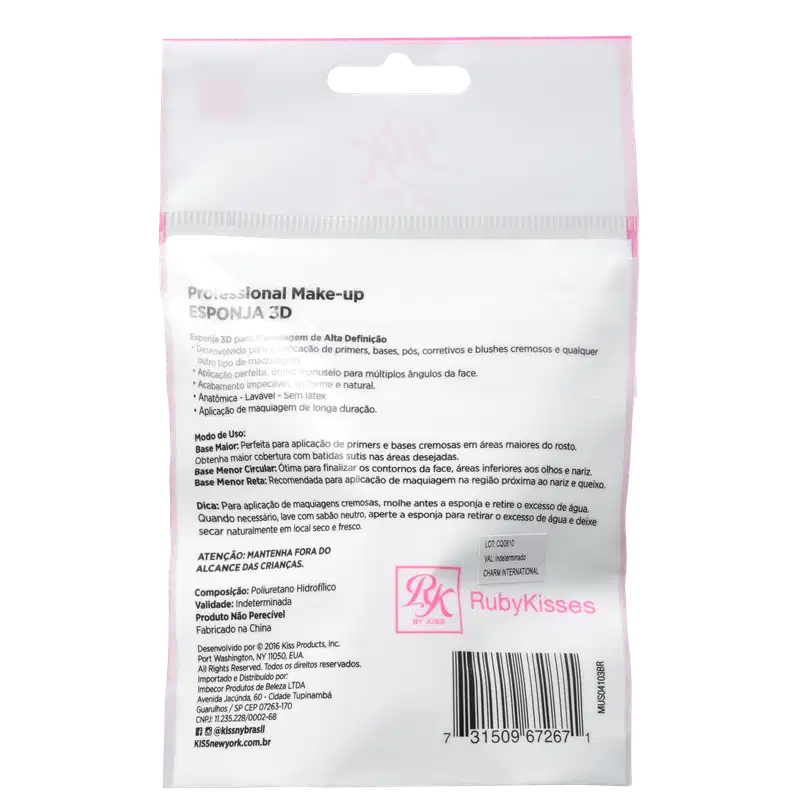 Ruby Kisses Blending 3D - Esponja para Maquiagem 12g