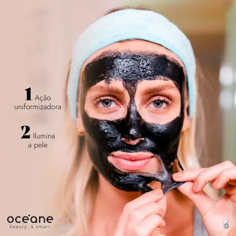 Océane 2 Step Carvão Vegetal e Abacate - Máscara Facial 13g
