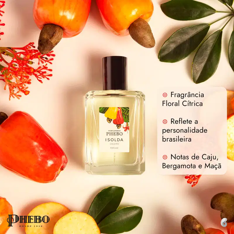 Isolda Cajueiro Phebo Eau de Parfum - Perfume Unissex 100ml
