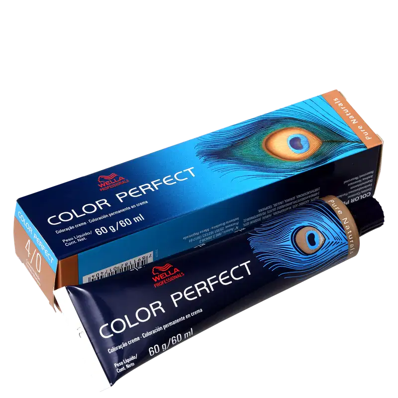 Wella Professionals Color Perfect 4/0 Castanho Médio - Coloração Permanente 60g