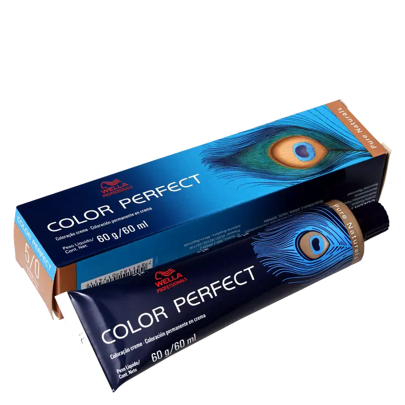 Wella Professionals Color Perfect 5/0 Castanho Claro - Coloração Permanente 60g