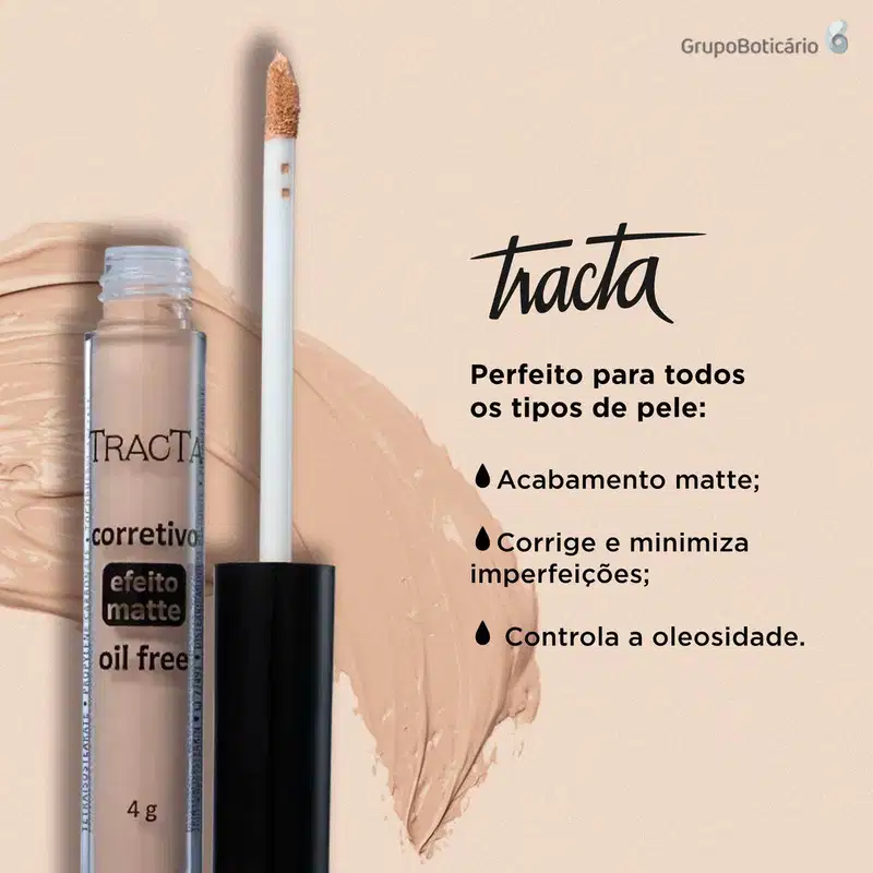 Tracta Efeito Matte Médio - Corretivo Líquido 4g
