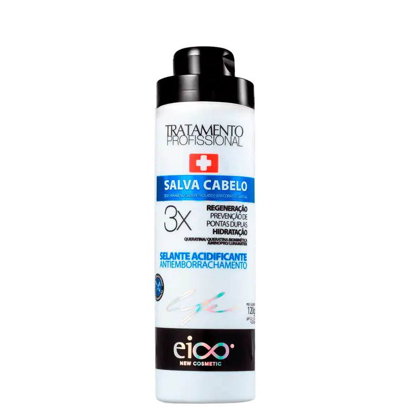 Eico Life Salva Cabelo Selante Acidificante Antiemborrachamento - Tratamento Capilar 120g