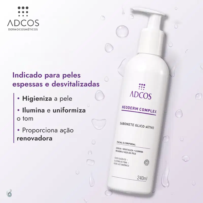 Adcos Neoderm Complex Glico-Ativo - Sabonete Líquido 240ml