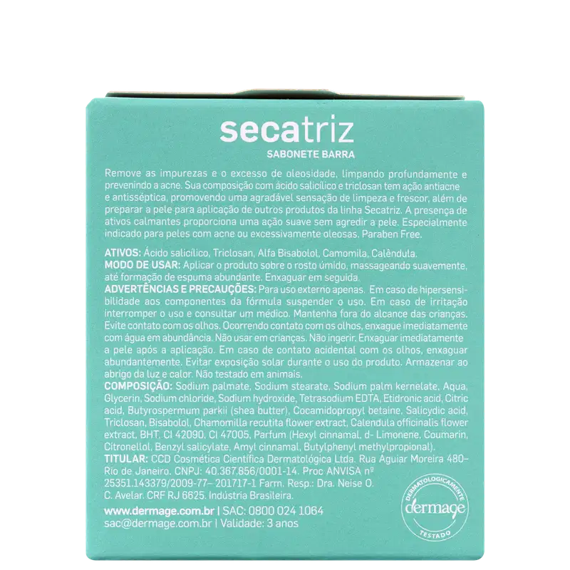 Dermage Secatriz - Sabonete em Barra 90g