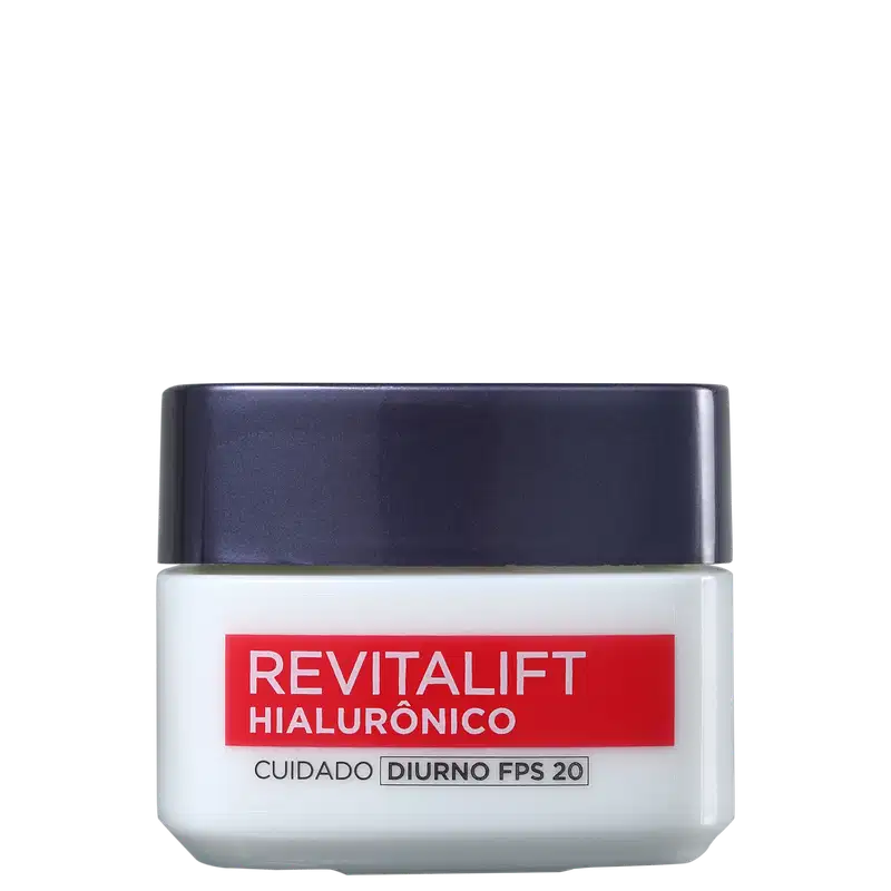 L'Oréal Paris Revitalift Hialurônico Diurno FPS 20 - Creme Facial Redutor de Linhas 49g