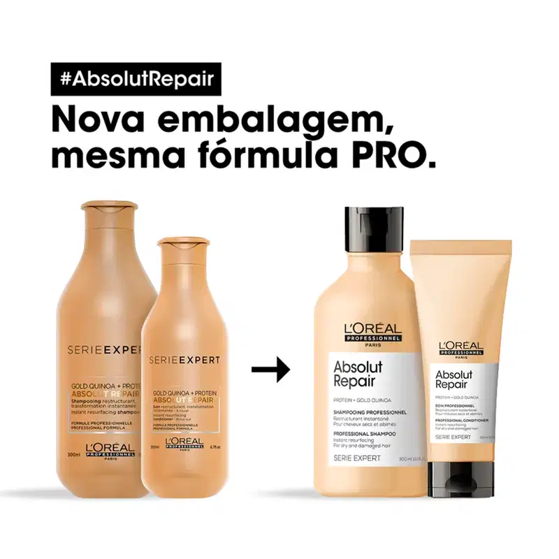 Kit L'Oréal Professionnel Serie Expert Absolut Repair Gold Quinoa + Protein Duo (2 Produtos)