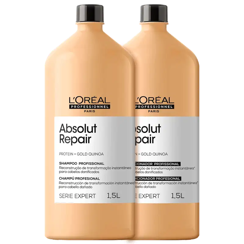 Kit L'Oréal Professionnel Serie Expert Absolut Repair Gold Quinoa + Protein Salon Duo (2 Produtos)