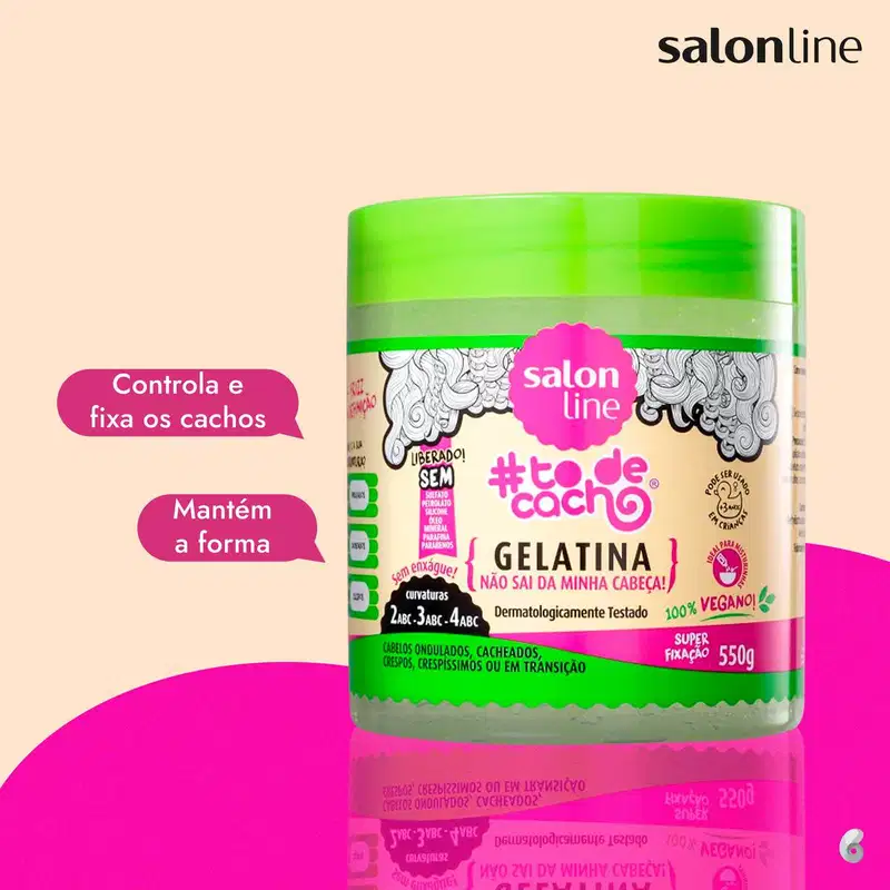 Salon Line #todecacho Não Sai da Minha Cabeça - Gelatina Modeladora 550g