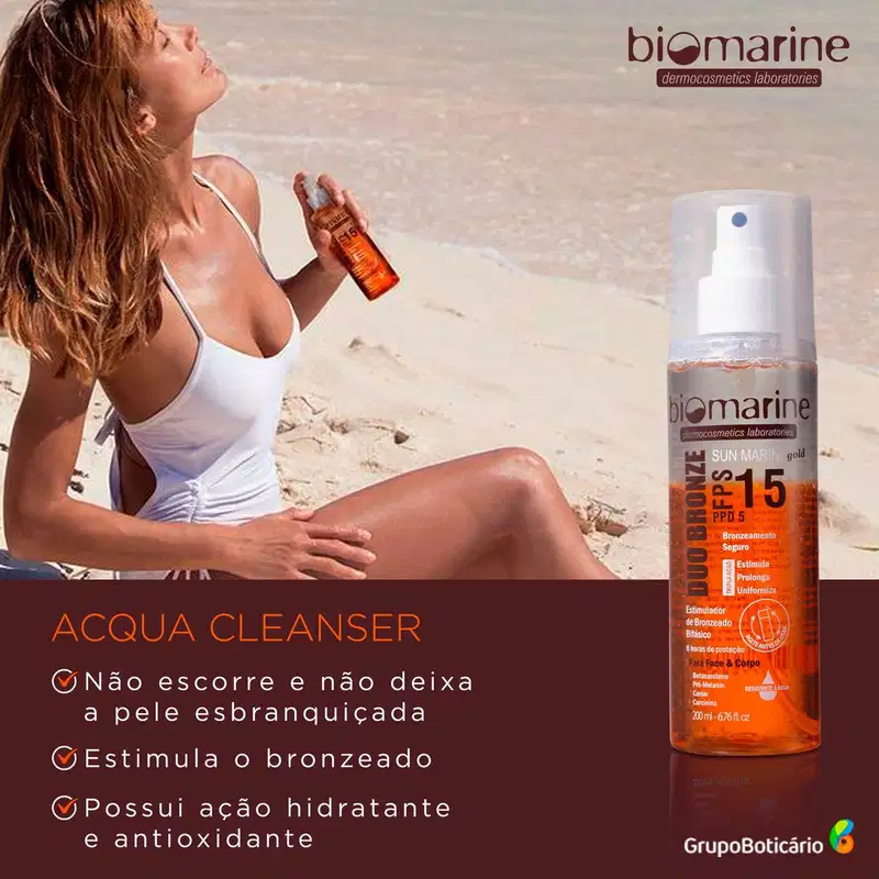 Biomarine Sun Marine Duo Bronze FPS 15 - Bronzeador Bifásico 200ml