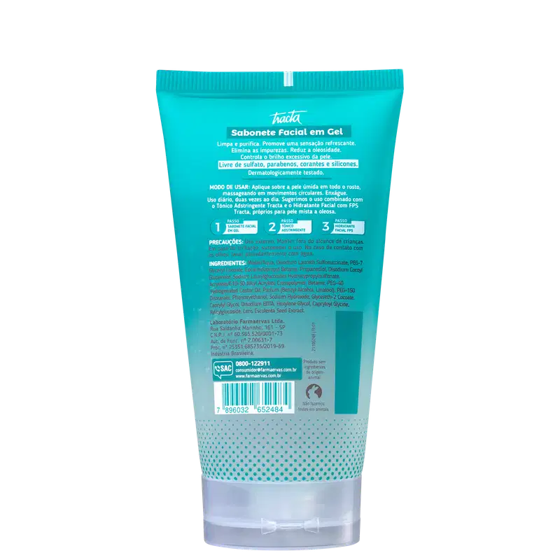 Tracta Pele Mista a Oleosa - Sabonete Facial 150ml