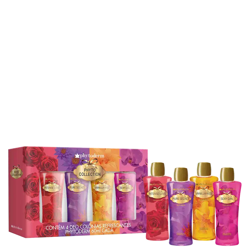 Conjunto Phyto Collection Phytoderm Feminino - Body Spray 4x60ml