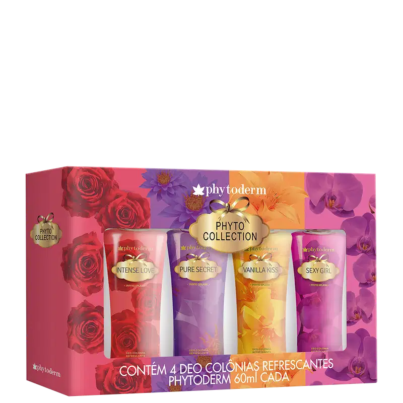 Conjunto Phyto Collection Phytoderm Feminino - Body Spray 4x60ml
