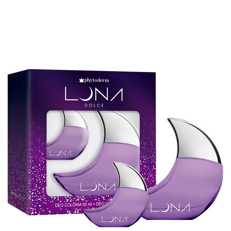 Conjunto Luna Dolce Phytoderm Feminino - Deo Colônia 50ml + Deo Colônia 15ml