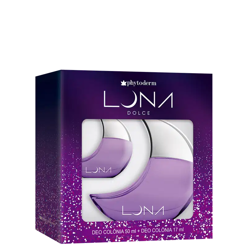 Conjunto Luna Dolce Phytoderm Feminino - Deo Colônia 50ml + Deo Colônia 15ml