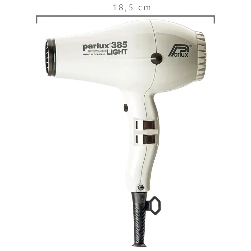 Parlux 385 PowerLight 127V ASS1873 Branco - Secador de Cabelo