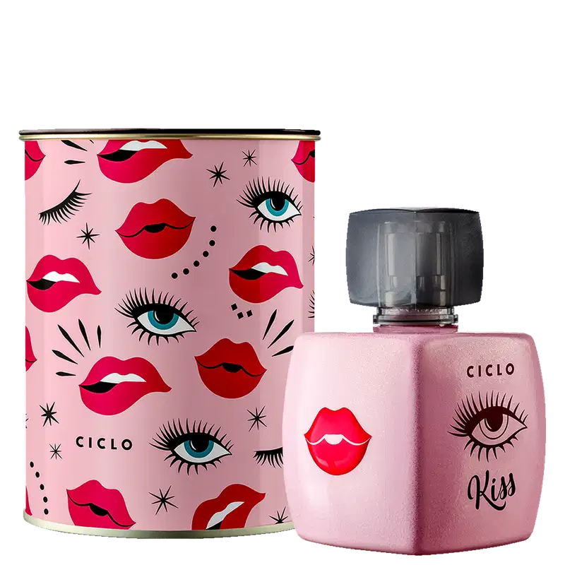 Kiss Ciclo Cosméticos Deo Colônia Lata - Perfume Feminino 100ml
