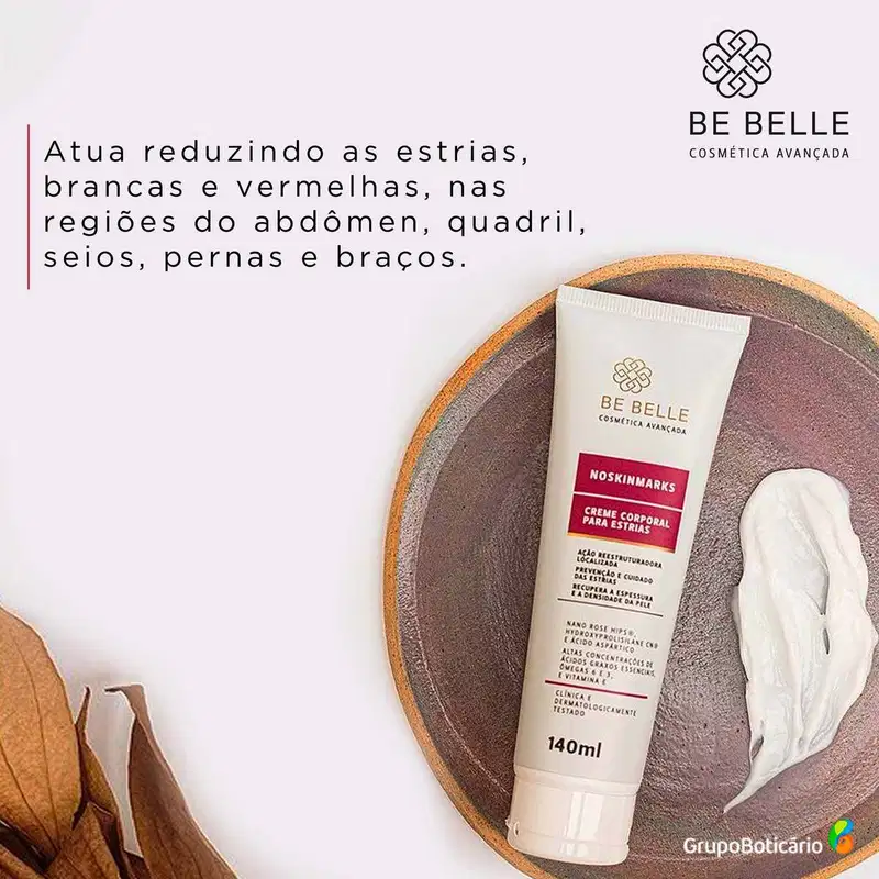 Be Belle NoSkinMarks - Creme para Estrias 140ml