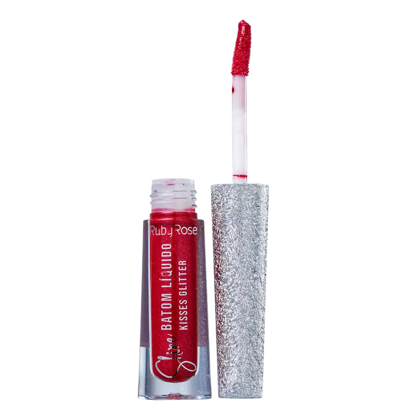 Ruby Rose Shine Kisses Glitter 369 - Batom Líquido 2,1ml