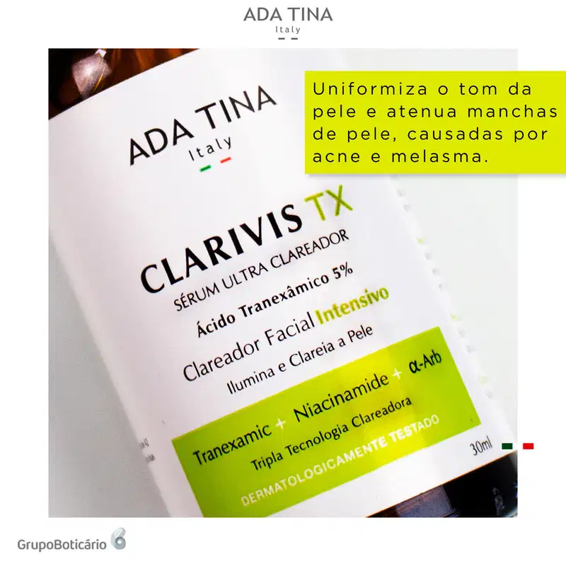 Ada Tina Clarivis TX - Sérum Clareador de Manchas 30ml