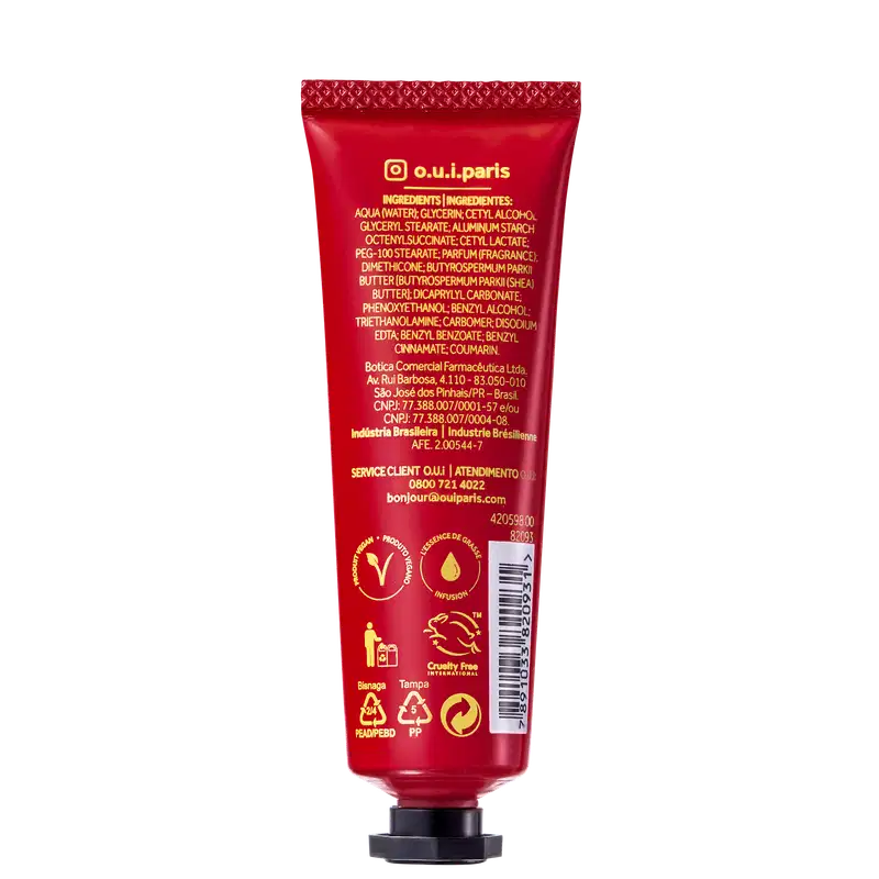 O.U.i Creme Hidratante para as Mãos Rouge Luxe Essentielle 30g