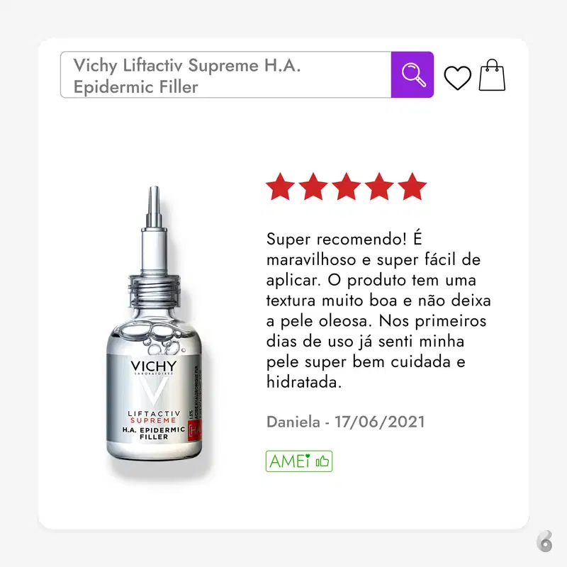 Vichy Liftactiv Supreme H.A. Epidermic Filler - Sérum Redutor de Linhas 30ml