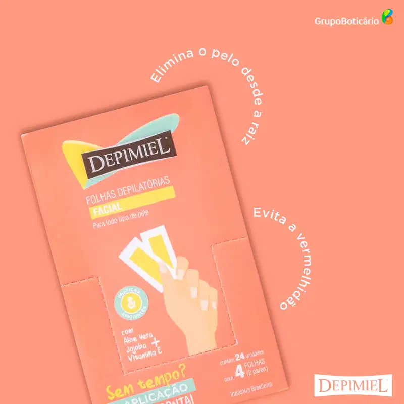 Depimiel - Folhas Depilatórias Faciais (4 Unidades)