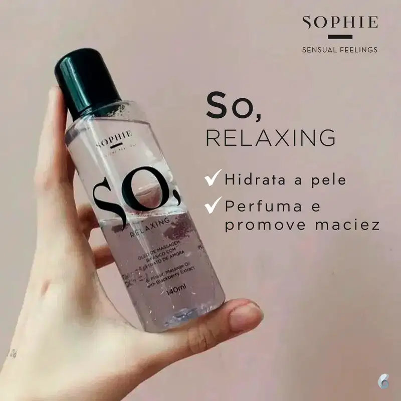 Sophie Sensual Feelings So Relaxing Extrato de Amora - Óleo Bifásico Corporal 140ml