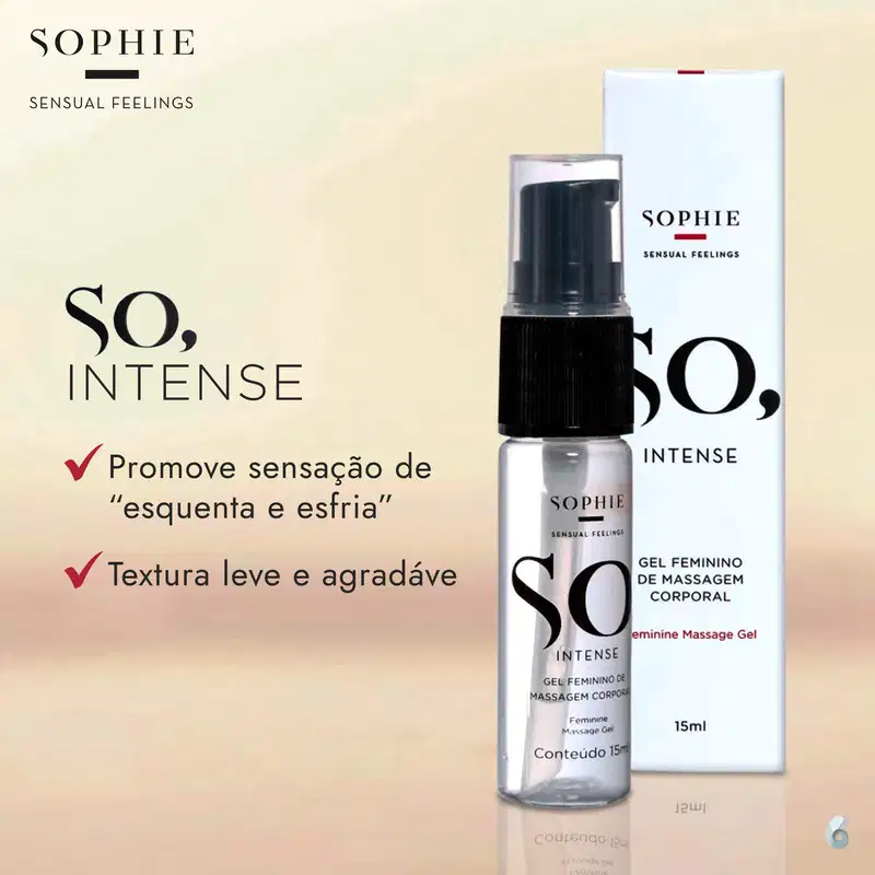 Sophie Sensual Feelings So Intense - Gel Feminino de Massagem Corporal 15ml