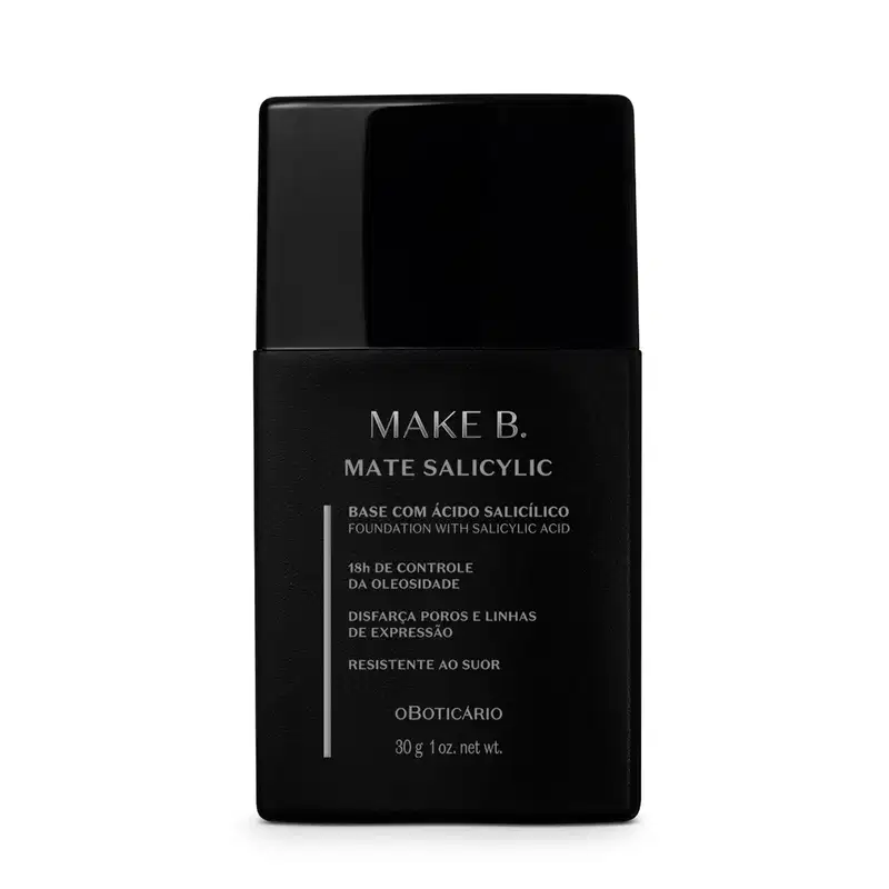 o Boticário Make. B Mate Salicylic Cor 200 - Base Líquida 30g