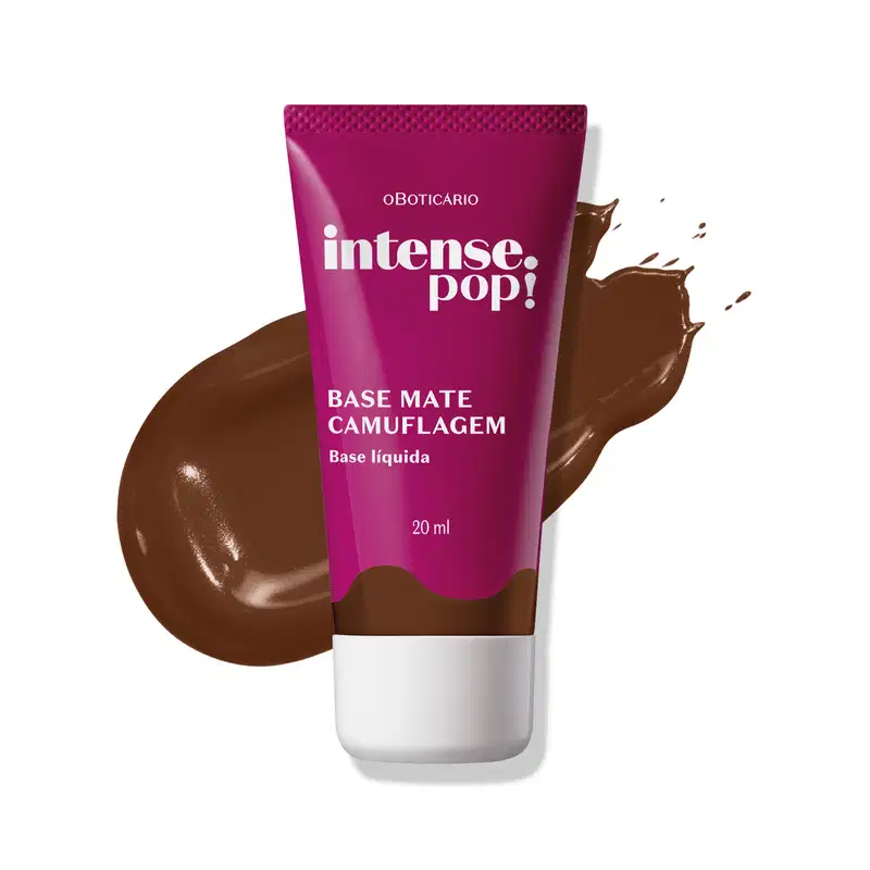 o Boticário Intense Pop! Camuflagem Cor 300 - Base Líquida 20ml