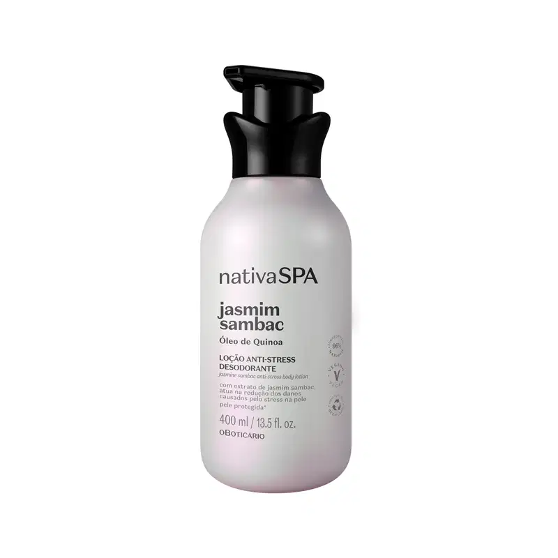 Combo Nativa SPA Jasmim Sambac: Loção Corporal 400ml + Body Splash 200ml