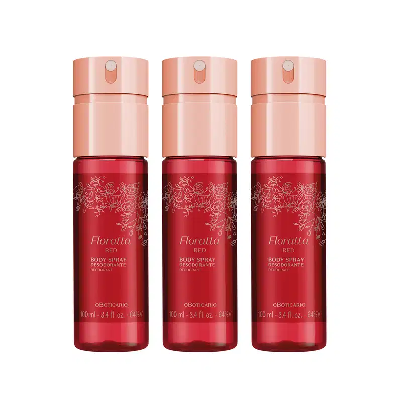 Combo o Boticário Body Spray Floratta (3 unidades)