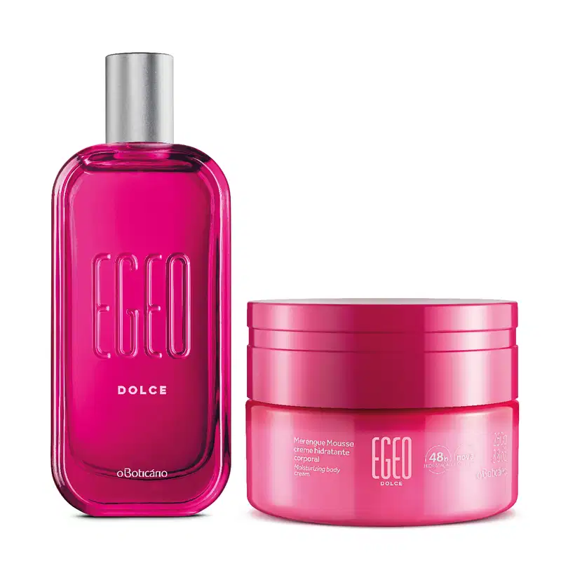 Combo Egeo Dolce: Desodorante Colônia 90ml + Merengue Mousse Hidratante 250g