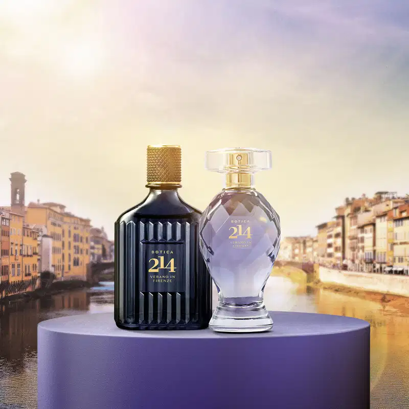 Conjunto Botica 214 Verano en Firenze o Boticário Unissex - Eau de Parfum Masculino 90ml + Eau de Parfum Feminino 75ml 