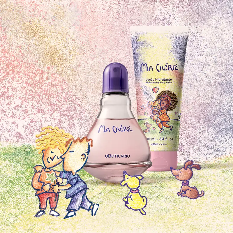 Conjunto Ma Chérie o Boticário - Desodorante Colônia 100ml + Loção Hidratante Desodorante 200ml