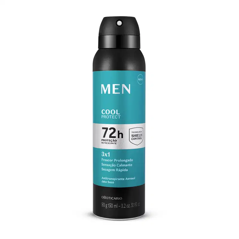 o Boticário Men Cool Protect - Desodorante Antitranspirante Aerossol 150ml